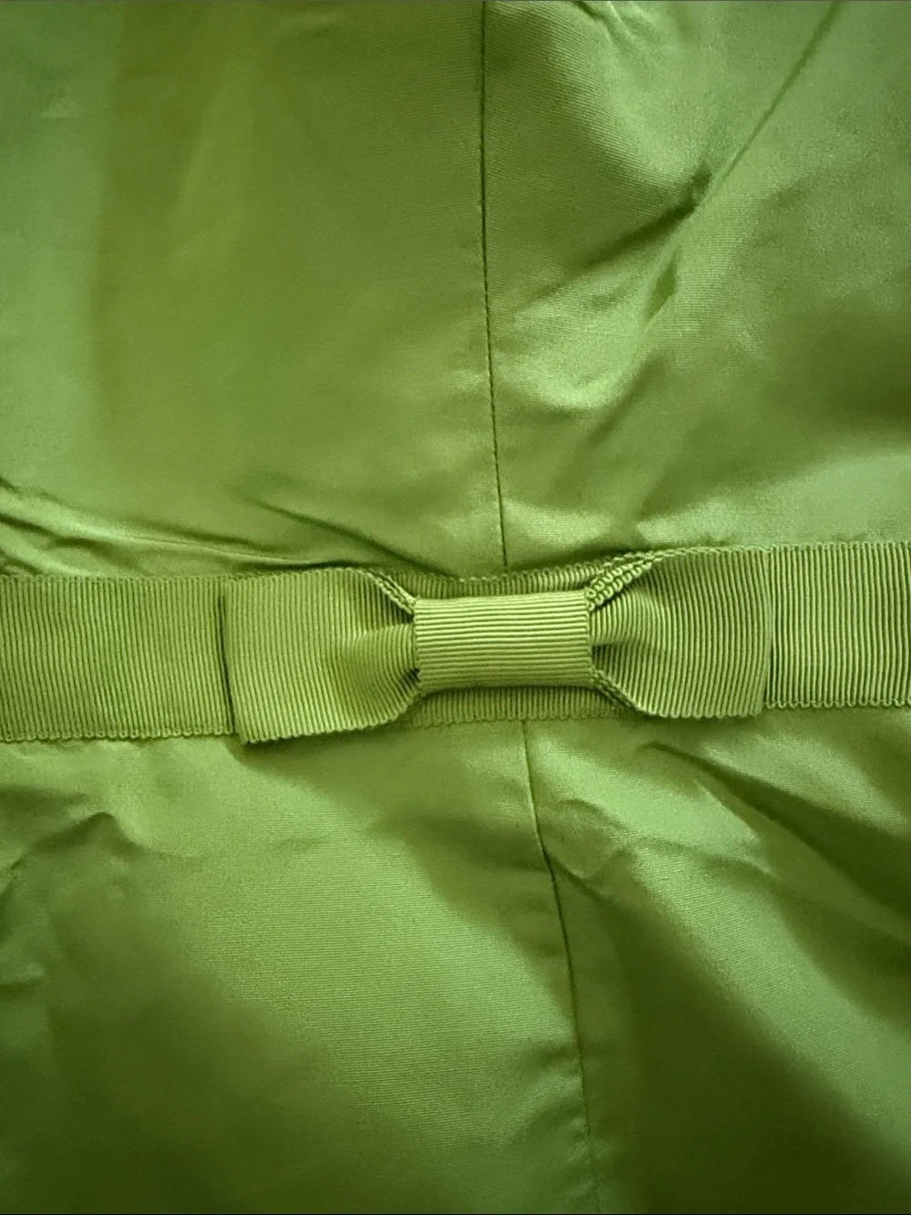 Jcrew Strapless Lime Green Dress with Bow